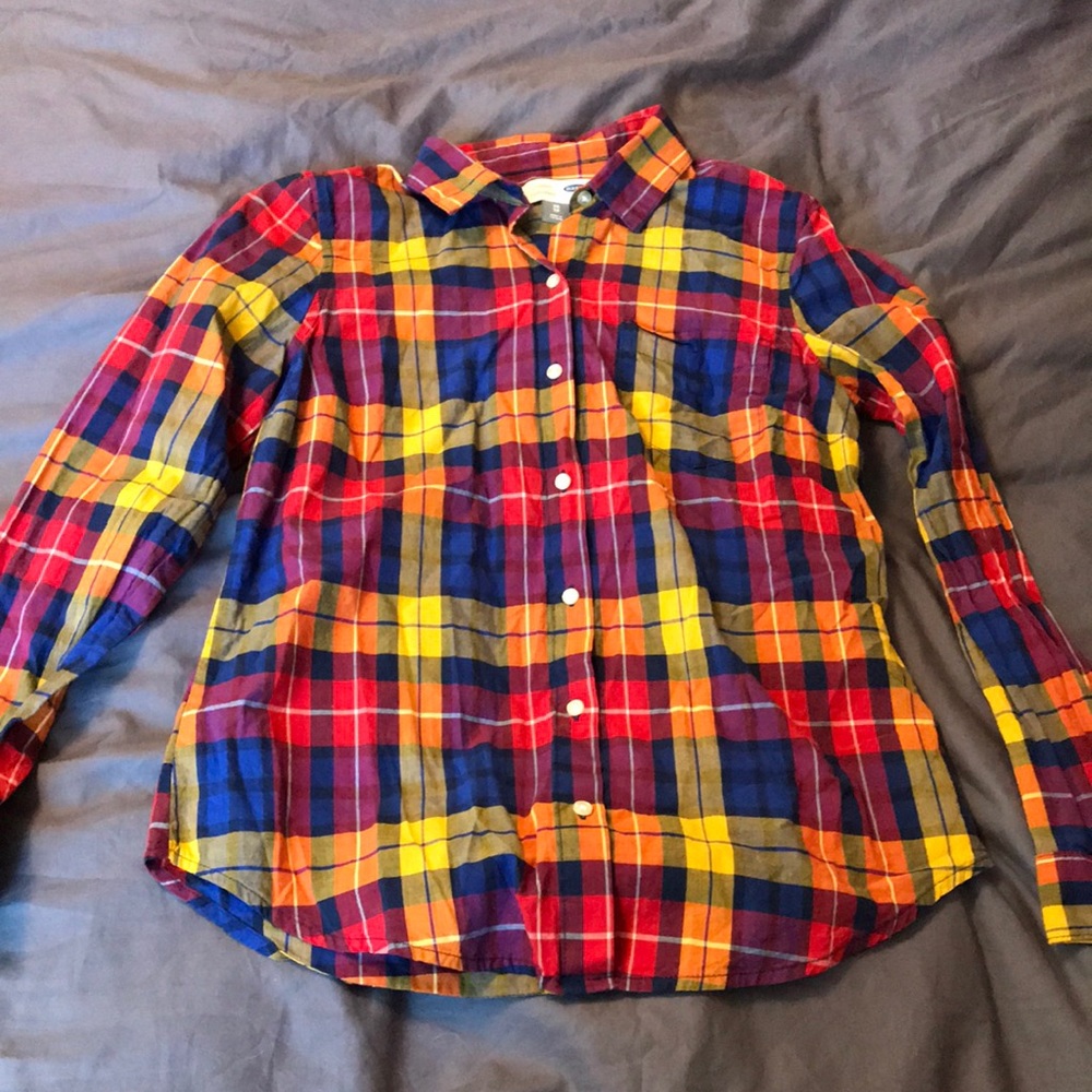 Old Navy Plaid Button Up